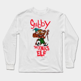 Stabby the Xmas Elf Long Sleeve T-Shirt